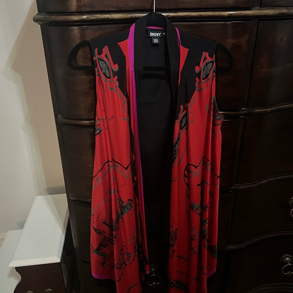 Women’s silk long vest